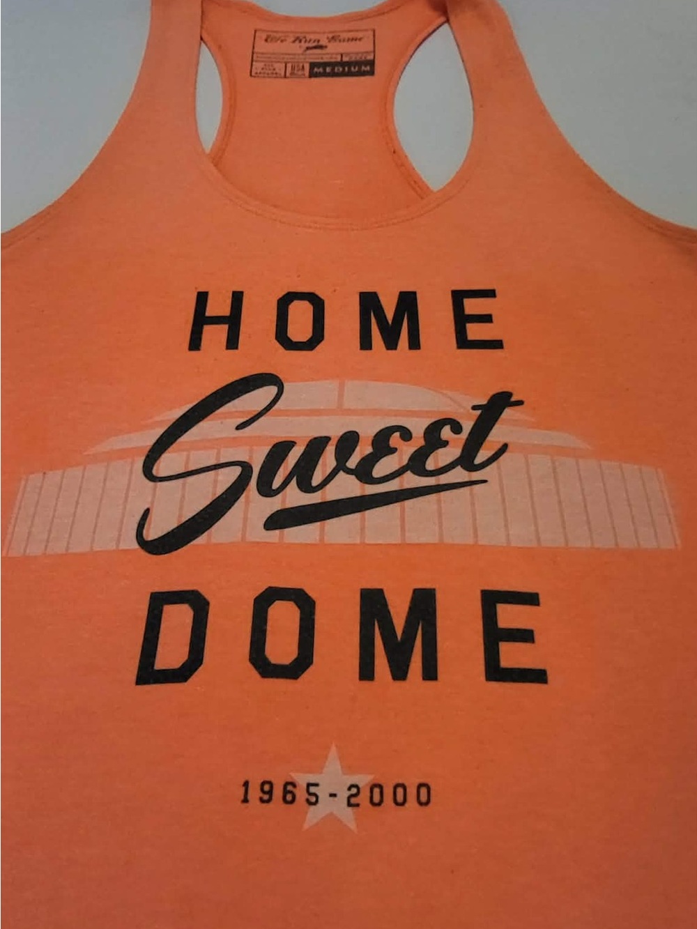 Orange Houston Astros Astrodome “Home Sweet Dome" Graphic Racerback Tank - Picture 2 of 7